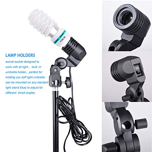 Emart Umbrella Lighting Kit For Photography, 1000W, 5500K Daylight Umbrella Continuous Lighting, Professional Lighting For Video #TOP2