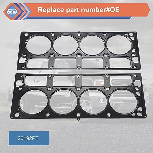 Image of Head Gasket Compatible with Chevy Cadillac GMC Vehicle 2004-2020 Avalanche Camaro Express Silverado Suburban, 2004-2014 Escalade ESV EXT, 2003-2020 Savana Sierra Yukon XL 1500 2500, Replace#26192PT