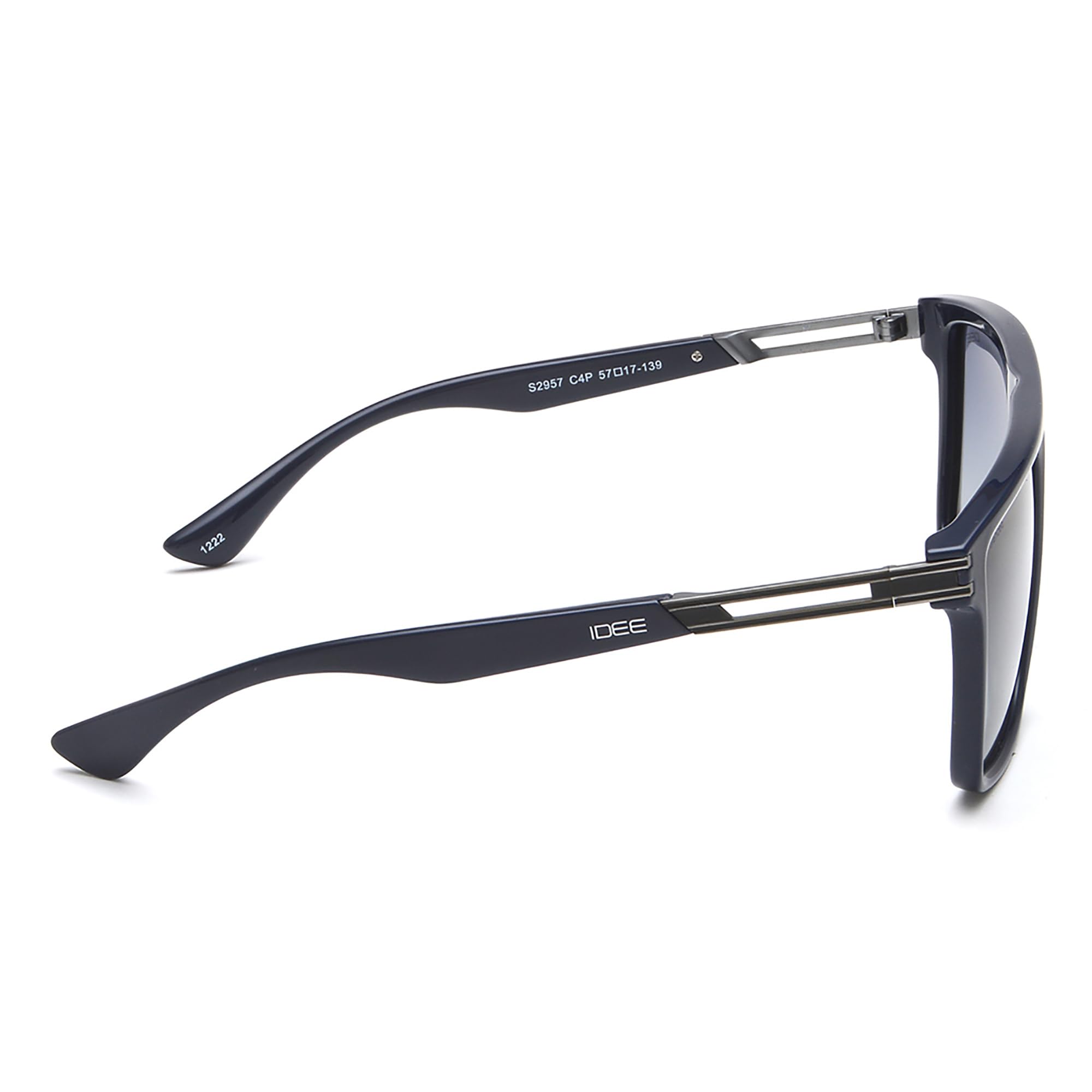 IDEE Gafas de sol 100% con protección UV para hombre, talla L, forma cuadrada, IDS2957C4PSG