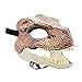 YUEKUN Kopfbedeckungen mit Simulations-Dinosaurier-Maske Latex Tier Godzilla Maske Jurassic World Dinosaurier Mit Gummiband Kostüm-Party lebensecht 3D-Kunststoff Geburtstagsgeschenk (Braun)