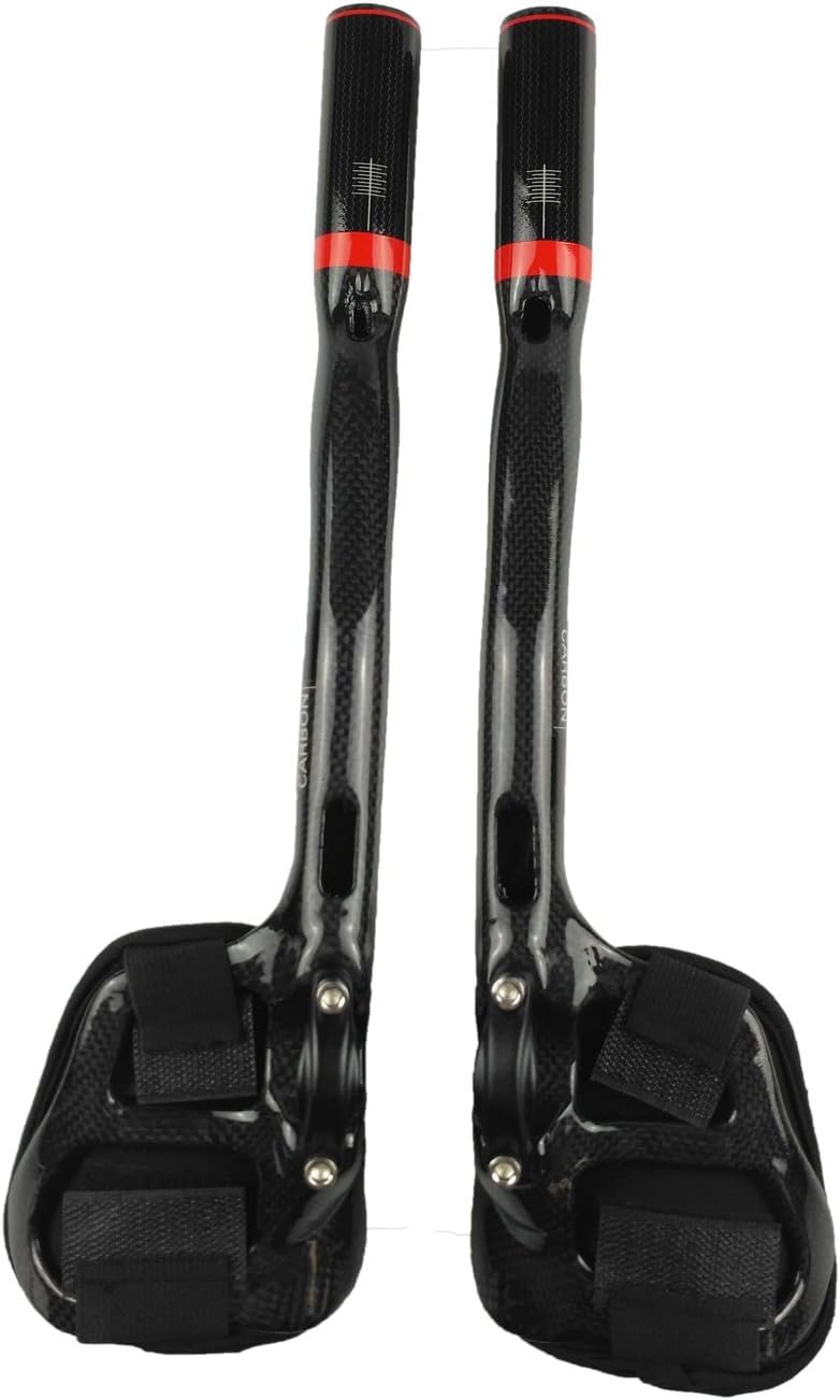 PLATT Guidon de vélo 31,8 en carbone, guidon aérobar pour course/triathlon, prolongateur de guidon Tri Bar, 3K brillant