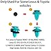 Trim Panel Retainer Clips for Toyota Push Fastener Clips Door Trim Clips Car Push Type Rivet Pin Clips Nylon 100 PCS with One Plastic Fastener Remover