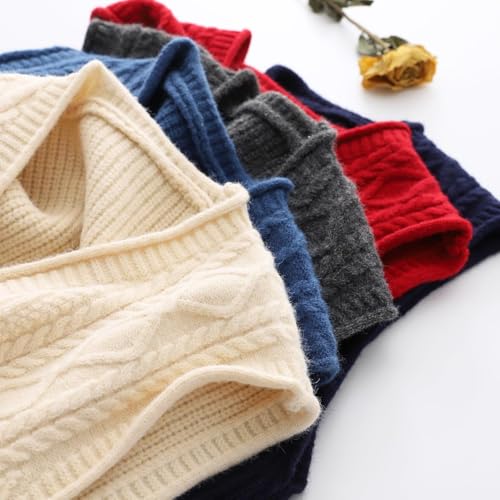 Minibee Women's Sweater Vest Casual Sleeveless Cardigan V-Neck Button Down Vest with Pockets2