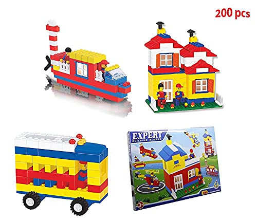 Image of Harry Expert Building Blocks For Kids, 180+ Pieces Blocks Improves Logical Thinking And Cognitive Skills Of Kids
