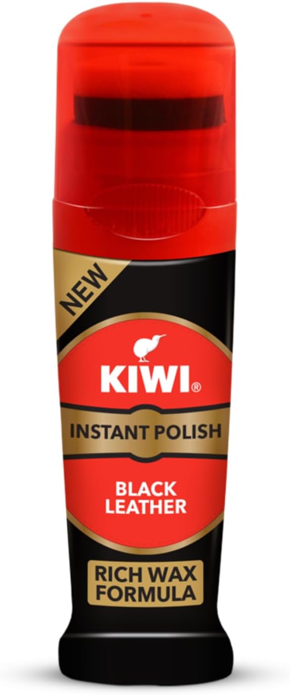 Kiwi Instant Polish - Black Leather 75ml