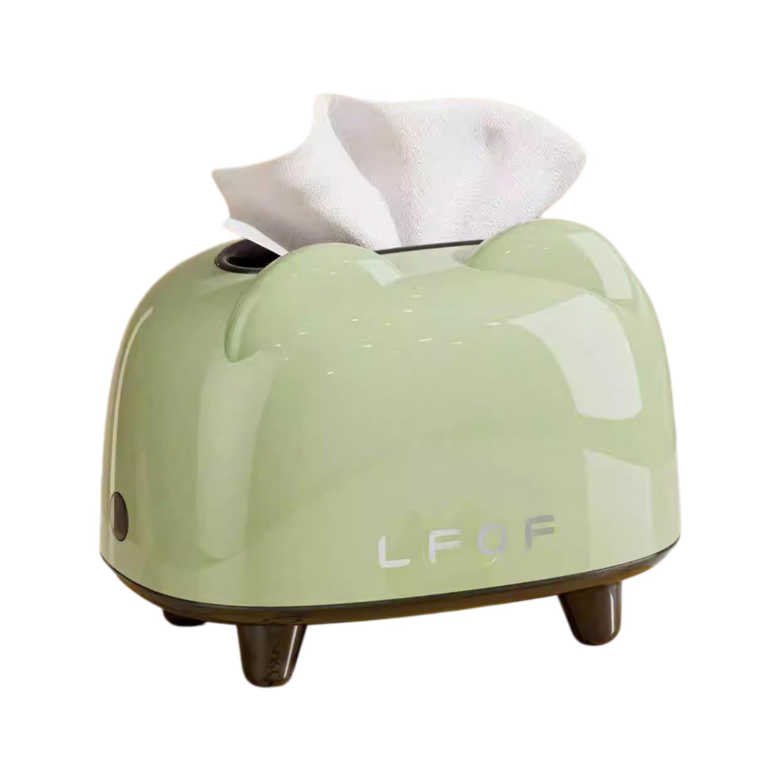 TQUXNGA Decorative Tissue Holder for Living Room with Unique Spring Open Cover Modern Homes Accessory Spring Open Tissue Dispenser