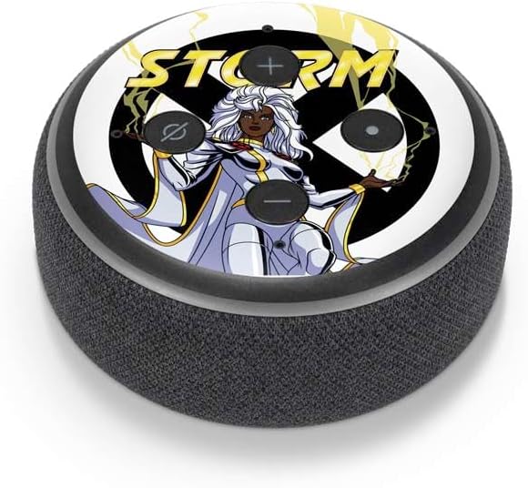 Skinit Decal Audio Skin Compatible with Amazon Echo Dot 3 – Officially Licensed Marvel X-Men Storm Design