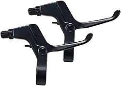 YIJU 2x Alavancas de freio para bicicleta infantil, acessórios para guidão de freio de bicicleta infantil, Preto