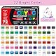 Vakki 72 Acrylstifte für steine wasserfest, Pinselspitze Acrylmarker, Acrylic marker Acrylmarker Set Perfekt für Steine Bemalen, Glas, Holz, Keramik, Metall & Leinwand