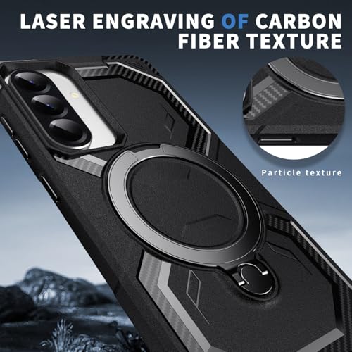 Coque Samsung A36 anti-chute résolvant les risques de casse avec support noir - 5