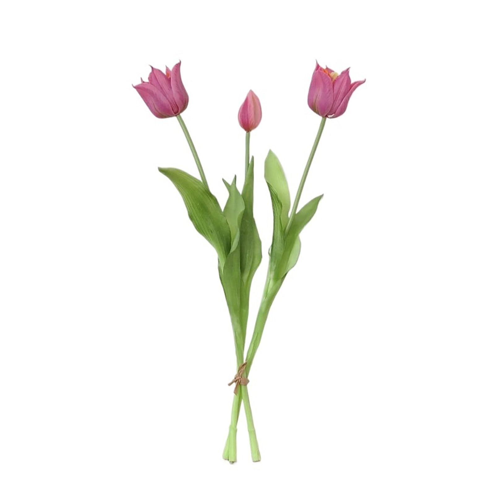 HamPaesk 1PC Artificial Bouquet Soft Glue Fake Flowers Balcony Decorative Simulation Flower Home Decoration(Light purple)