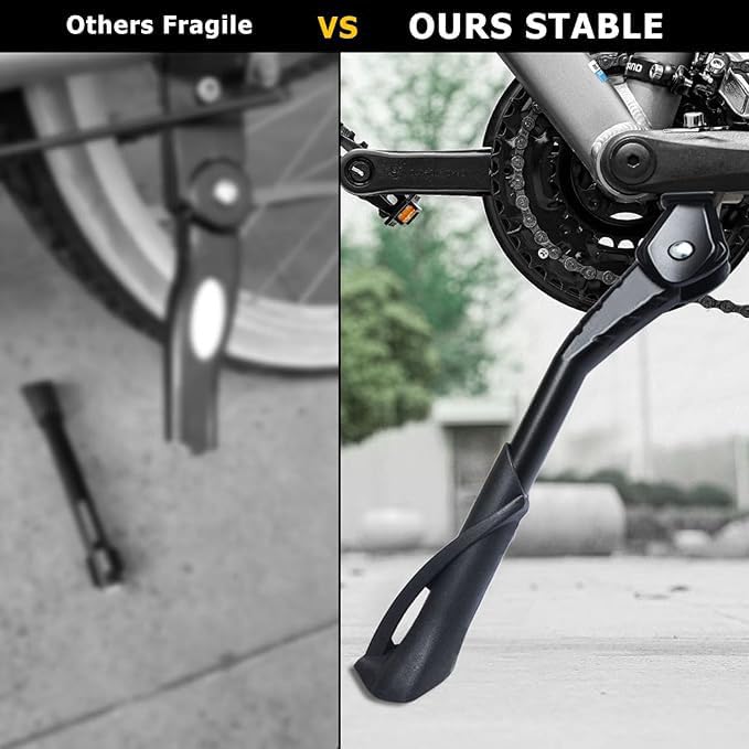 Frogetu Fahrradständer 24-29 Zoll, Höhenverstellbar Fahrrad Seitenständer, Utschfest Mittelständer Bike Stand, Stabil Cube Fahrrad Ständer für Mountainbike, Rennrad, Trekkingrad, Pendlerfahrräder