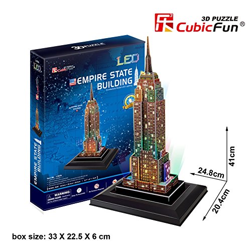 Preisvergleich Produktbild CubicFun 3D LED Puzzle Empire State Building 38 STÜCK