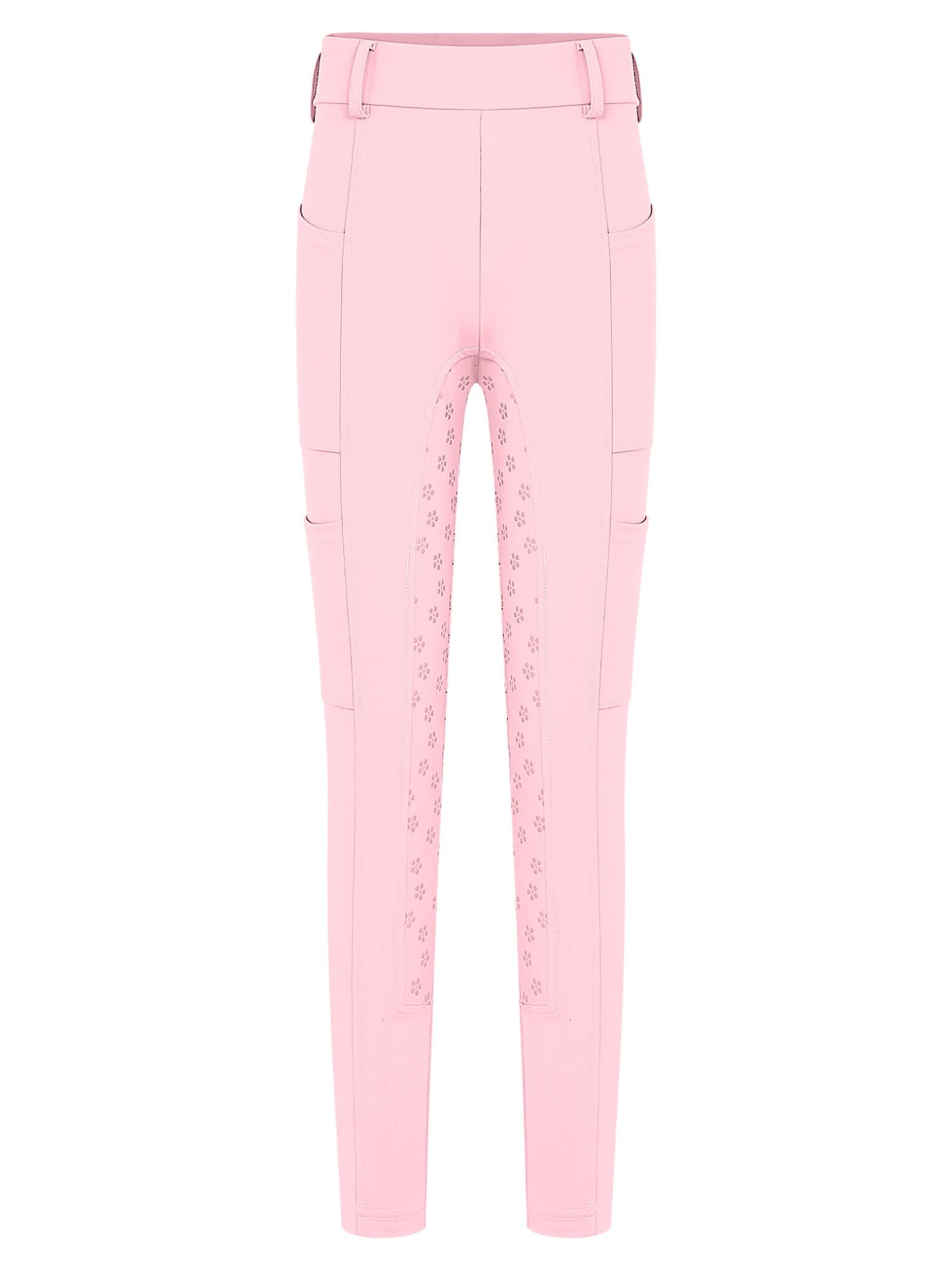 Filles Garçons Pantalons D'équitation Leggings D'équitation avec Poche Pantalons Équestres Élastiques Haute Taille Collants Chaussettes Sport Entraînement