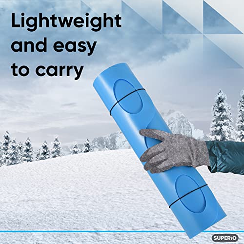 image for Superio Snow Slider Mat, Flexible Snow Sled Flying Carpet, Roll up Sle