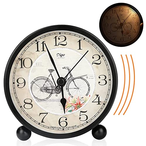Reloj de mesita sin goteo con esfera analógica grande y estructura robusta 4