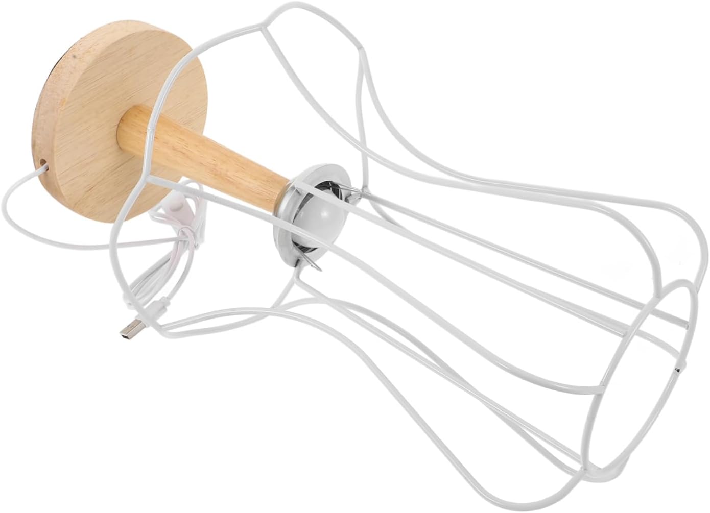 Lampshade Frame for Table Lamp Sturdy Construction Unique Design for Home Decor Versatile Use As Table Pendant Light