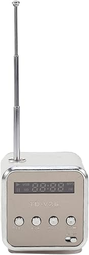 Miniatura 6 de CCYLEZ Radio AM FM portátil con altavoz de música Bluetooth, mini altavoz retro vintage, altavoz Bluetooth inalámbrico portátil con radio FM,