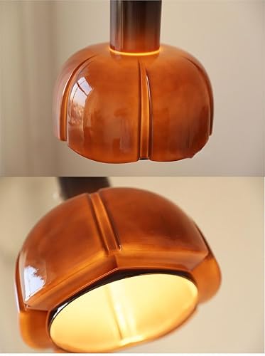 Miniatura 3 de Lámpara colgante de cristal retro, decoración rústica de casa de campo, lámpara colgante para comedor, dormitorio, sobre el fregadero, isla de