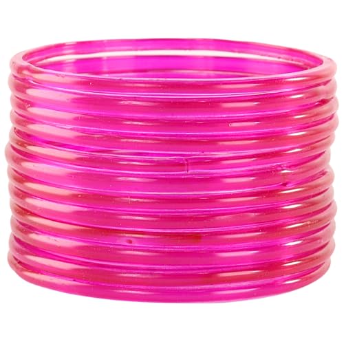 Image of STYOLLO Viral Jelly Transparent Plain Glass Chudi Set For Women & Girls | Traditional Bangle Set | Stylish Bangles For Girls | Ethnic Wedding, Festive & Daily Jewelry | Classic Designer Churi - Set Of 12