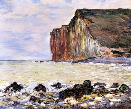 Poster Monet les Petites Dalles Pourville affiche murale grand format pour embellir un grand mur