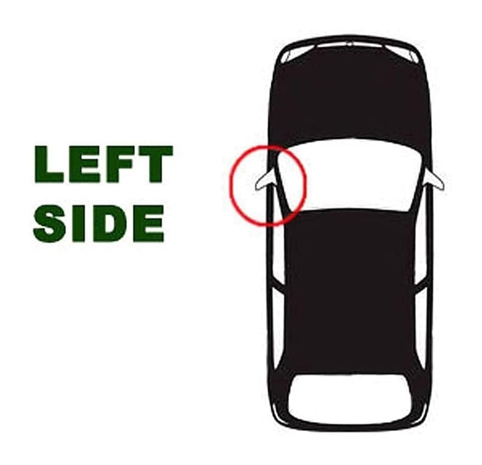 Verre Rétroviseur Verre De Remplacement Rétroviseur Latéral Automatique Chauffant Gauche Droit Pour Hyundai Pour Kona 2017-2020(Left)