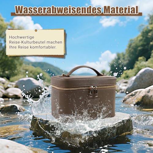 Neceser grande impermeable tipo estuche rígido para evitar roturas 6