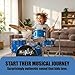 Music Alley 3 Piece Kids Drum Set with Drum Sticks & Drum Throne Seat