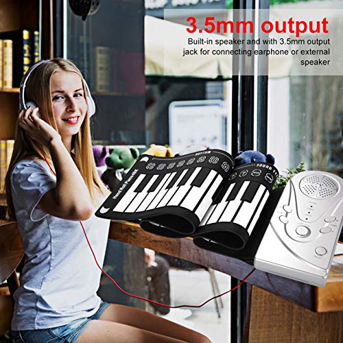 Tissting Rolling Up Piano Portable Pliable 49 Touches Clavier éLectronique Haut Parleur IntéGré DéMonstration Song Hand Roll Piano(Argent) - Les Beatles, Paul McCartney, John Lennon, RIngo Starr, George Harrison Tissting Rolling Up Piano Portable Pliable 49 Touches Clavier éLectronique Haut Parleur IntéGré DéMonstration Song Hand Roll Piano(Argent) – Image 6