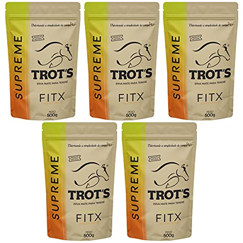 Kit 5x Erva Mate Tereré Trot's Premium 500g Supreme Fitx