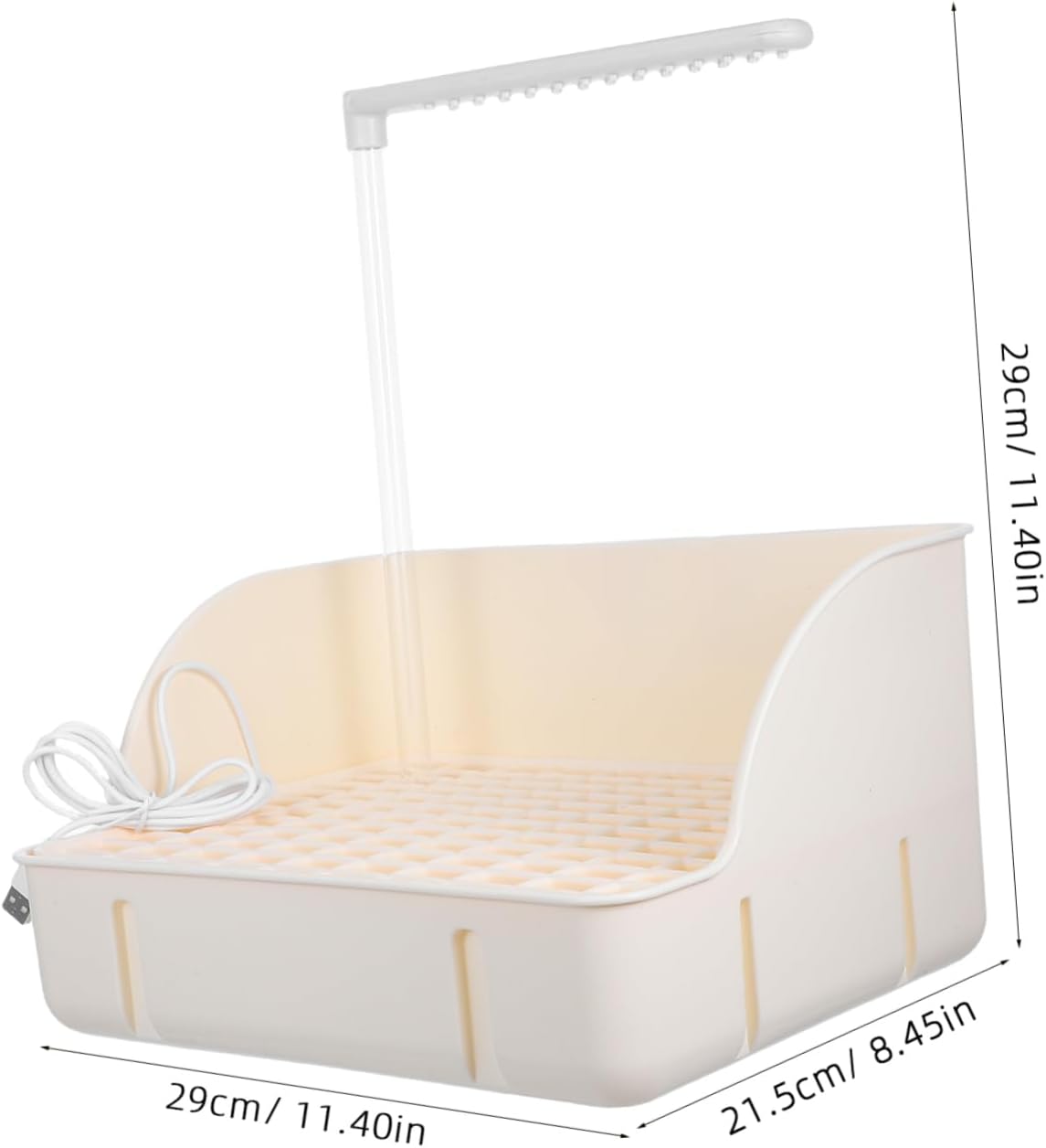 HANABASS Outdoor with Automatic Circulating Water Versatile Shower Tub for Birds for Parakeets and Cockatiels for Garden and Use