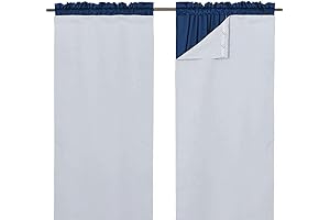 NICETOWN White Blackout Curtain Liners for Window
