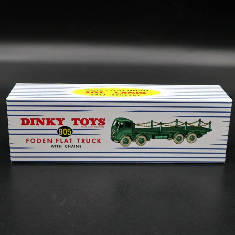 Miniatura 6 de Atlas Dinky Super Toys No. 905 para camión plano Foden con cadenas de mentacaja fundido a presión modelo de juguetes coche colección limitada regalo