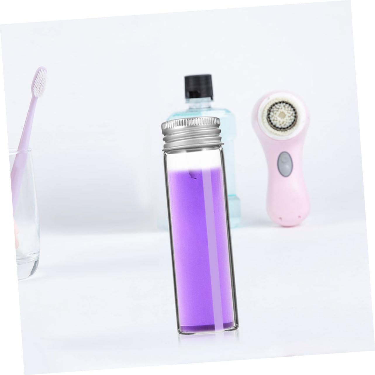 Garneck 30piezas de Muestra de Vidrio Transparente Tapa de Rosca de Frascos Pequeños para Prueba de Aceite y Almacenamiento de Hierbas Tubos de Ensayo para Laboratorio