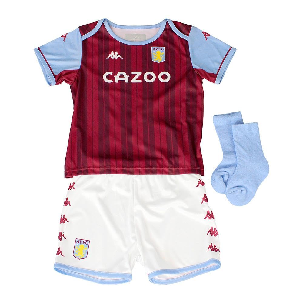 Kappa Aston Villa Kit Domicile Rouge Bébé 2021/2022