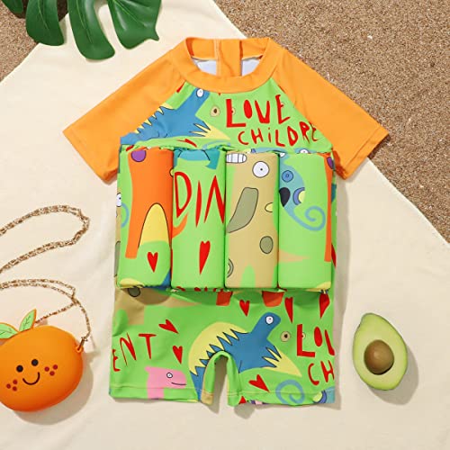 Image of Kids Boys Girls Floatation Swimsuit with Adjustable Buoyancy Baby Float Suit Swim Vest One Piece Swimwear Bathing Suit