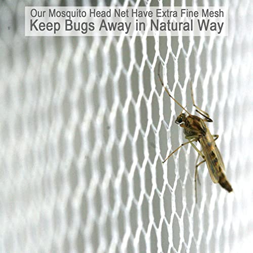 Mosquito Head Net Mesh, Face Neck Fly Netting Hood from Bugs Gnats No-See-Um Net for Any Outdoor Lover (3Pcs) - Thumbnail 5