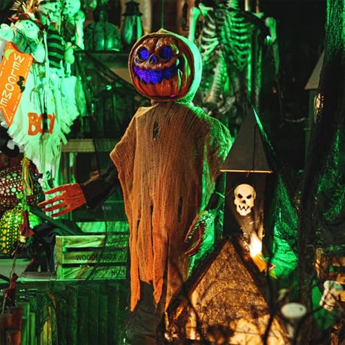 Animatronics d'Halloween animés par le son avec effets lumineux