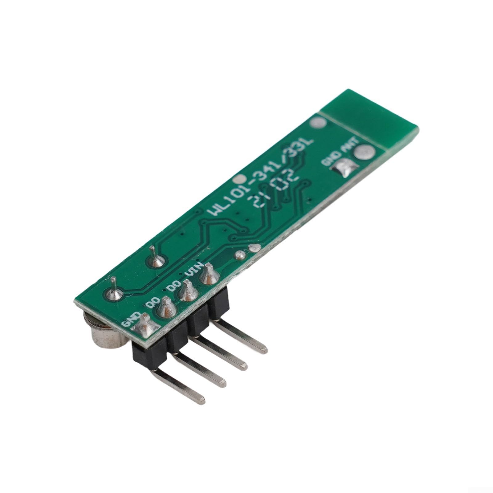Module émetteur récepteur RF superhétérodyne 433 MHz 108 dBm Télécommande sans fil Ask OOK 30 x 9 x 1 mm vert
