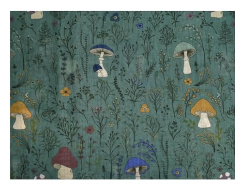 Shag Wear Mushroom Forest Fashion Scarf for Women and Teen Girls Sage Green 180 cm Long