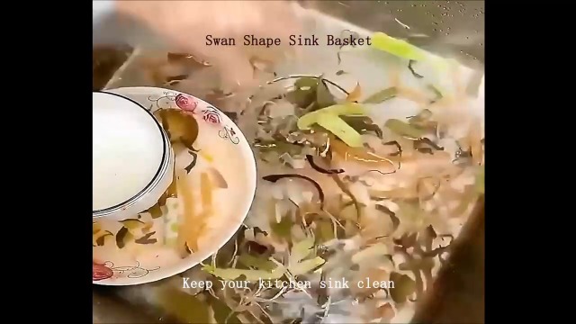 Colador de cocina con forma de cisne, 4 piezas con esponja miniatura 7