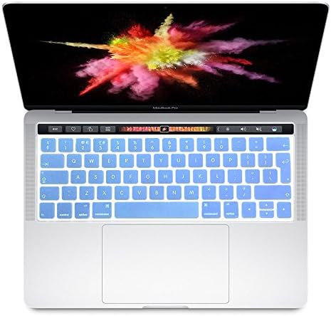 Se7enline Compatible with MacBook Pro 14 inch Keyboard Cover & 16 inch & MacBook Air 13.6 inch Keyboard Skin(UK Layout) 2021 2022 TPU Protector for M1 Pro/M1 Max/M2 A2442/A2485/A2681,Transparent/Clear