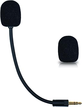 Mic Replacement for Razer Barracuda X Headset, 3.5mm Detachable Gaming Microphone Boom with Foam