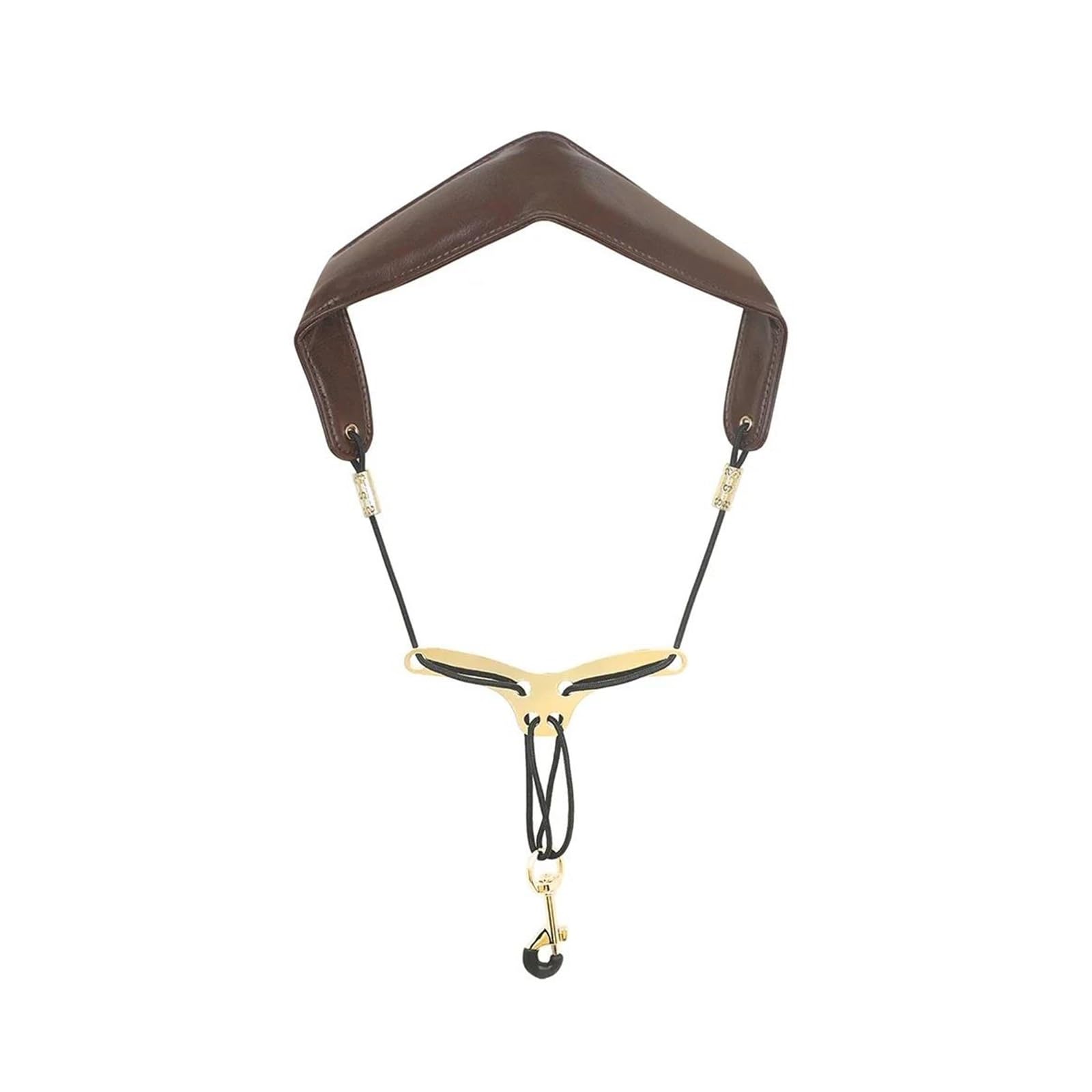 Akcesoria do saksofonu Pasek Do Saksofonu Saksofon Na Szyję Pasek Na Ramię Pasek Na Szyję Regulowane Paski Uprząż Alto Akcesoria Metalowe Smycz Zatrzaskowa (Color : Brown)