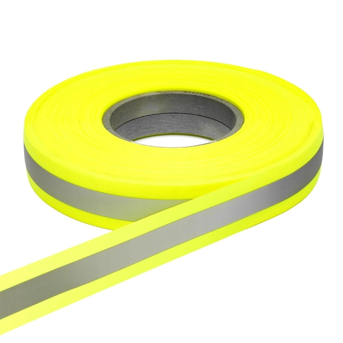 SolaDirect 30 mm Yellow Reflective Tape for Clothing, Reflective Ribbon, Reflective Fabric, Sew-On Safety High Visibility Reflective Tape for Clothing, Worksuits (50 metres)