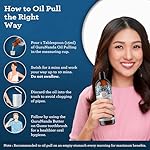 GuruNanda Advanced Oil Pulling Mouthwash for Enhanced Oral Care with Sesame & Oregano Oil, Promotes Deep Cleaning for Healthy Teeth & Gums, Alcohol-Free, 8 Oz - Image 5