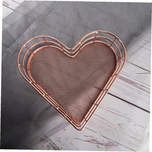 LEDMOMO ?瑰金色メタルデスクトップファイルオーガナイザー 収納バスケット 卓上整理用 ホームオフィススクール向け 書類 雑誌収納に