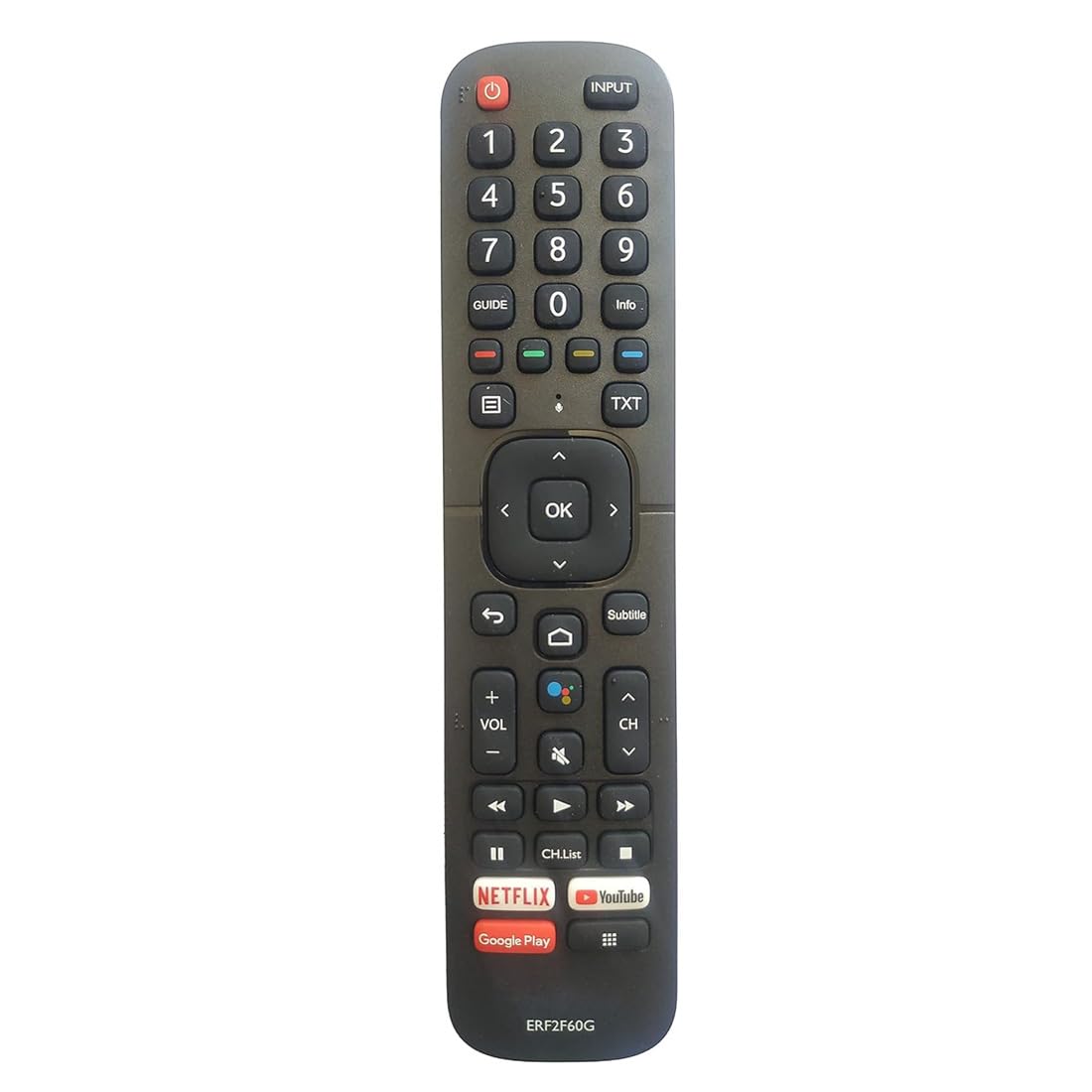 MASE® ERF2F60G Replacement Smart TV Remote for Hisense LED TV with Netflix YouTube Google Play Function (Without Voice) (B0CLHJH3FS) Amazon Price History, Amazon Price Tracker