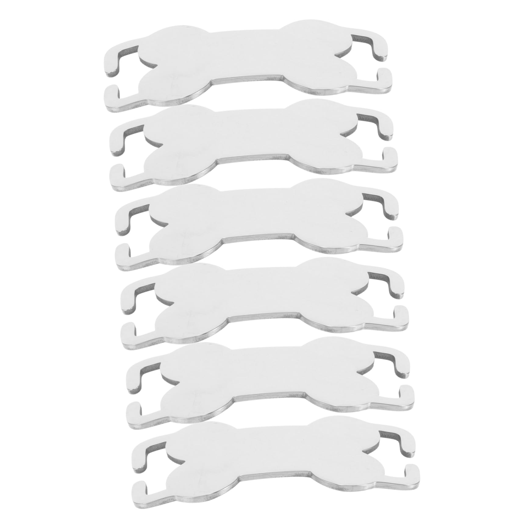 YARNOW 30pièces Médailles Identification Acier Inoxydable pour Chiens Plaques Personnalisables Os pour Animaux De Compagnie Étiquettes Vides à Graver