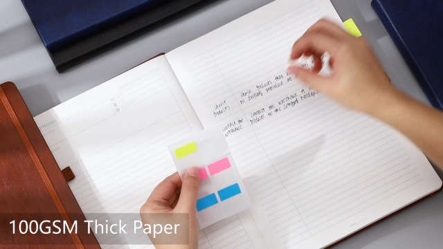 EMSHOI Meeting Notebook B5-320 Pages Large Diary Planner To Do List Notepad, 100gsm Thick Paper